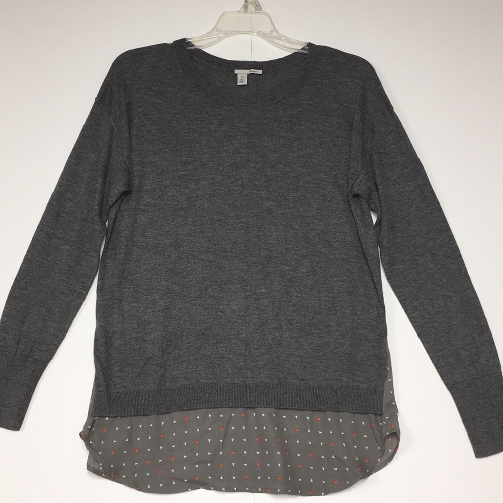 Super Soft Halogen Sweater with Sheer Hem detail